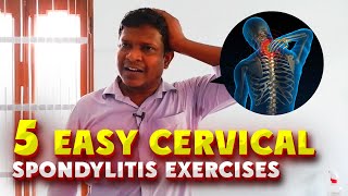 Stop Neck Pain Now 5 Easy Cervical Spondylitis Exercises सर्वाइकल स्पोंडिलाइटिस [upl. by Yeldahc715]