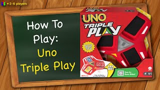 How to play Uno Triple Play [upl. by Natlus]