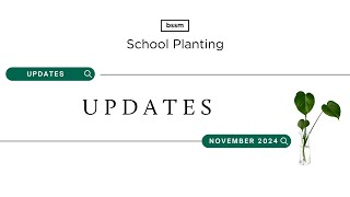 BSSM School Planting Updates November 2024 [upl. by Umeh]