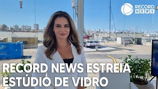 Record News estreia estúdio de vidro para cobertura da The Ocean Race em ItajaíSC [upl. by Allsun5]