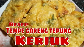 🍇 Resep Tempe goreng tepung keriuk Tempe goreng awet Renyah TomblokChannel79 [upl. by Dyl]