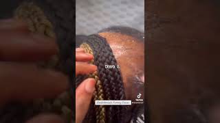 braids hairstyles knotlessbraids haircare alopecia naturalhair thinhair colors how to do [upl. by Priestley]