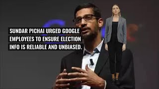 Google CEO Sundar Pichai Calls for Election Integrity Amid Trump Bias Claims [upl. by Coopersmith]