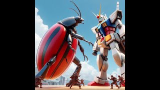 ガンダムをモチーフにした架空の甲虫 Imaginary beetles based on Gundam [upl. by Maje877]