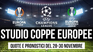 Studio coppe europee Champions League Europa League e Conference League [upl. by Anegroeg]