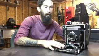 Graflex speed graphic vintage camera review [upl. by Clorinde]