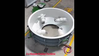 4 nozzle pelton turbine Types of turbine and working Verticle shaft pelton turbine hydropower [upl. by Yevoc]