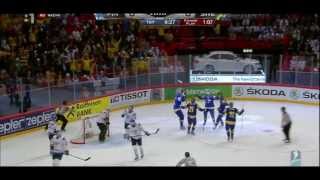 12Final SWEDEN  FINLAND 30 █ IIHF WC 2013 █ Goals Sverige Ishockey VM [upl. by Serolod720]