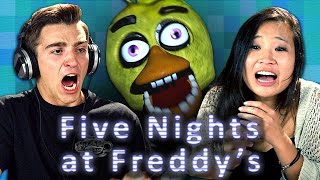 FIVE NIGHTS AT FREDDYS Teens React Gaming [upl. by Ellicec355]