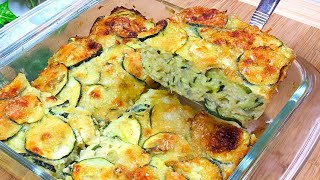 Easy and Delicious Zucchini Casserole Recipe Prepared in 10 Minutes 😋 [upl. by Graces]