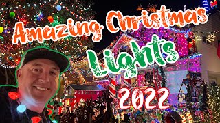 Amazing Christmas Lights 2022  Christmas Lights Vlog 2022 [upl. by Kittie]