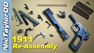 1911 Assembly How to put it back together [upl. by Braunstein]