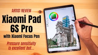 Artist review Xiaomi Pad 6S Pro with Xiaomi Focus Pen [upl. by Anali]