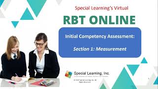 Virtual RBT Competency Assessment Section 1 Measurement [upl. by Nnaacissej406]