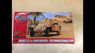 Airfix 1 76th Scale German Reconnaissance Set In Box Review [upl. by Feodor]