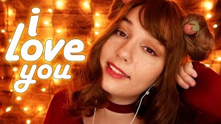 ASMR 💛 quotI Love Youquot quotIts Okayquot quotShhhquot  Hugging You  Face Touching 💛 [upl. by Powe]