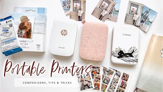 PORTABLE PRINTERS COMPARISONS TIPS amp TRICKS  HP SPROCKET CANON IVY  Charmaine Dulak [upl. by Mitchael738]