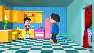 Johny Johny Yes Papa Song  3D Nursery Rhymes For Children  Lollipop Kids Tv [upl. by Jacobba]