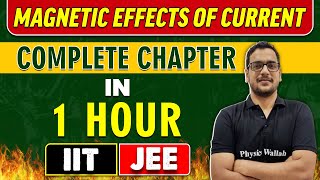 MAGNETIC EFFECTS OF CURRENT in 1 HOUR  Complete Chapter for JEE MainAdvanced [upl. by Airrehs]