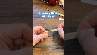 Threading Needle With Paper homemade [upl. by Gnart]