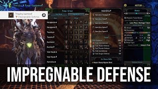 Impregnable Defense Trophy Five Highly Rare Pieces of Armor  Monster Hunter World [upl. by Speroni]