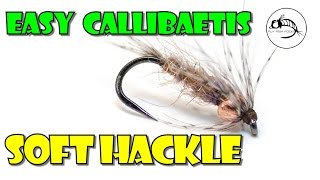 Fly Tying Tutorial Easy Callibaetis Soft Hackle by Fly Fish Food [upl. by Cudlip745]