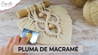 Crea Tu pluma de macramé paso a paso [upl. by Petrick]