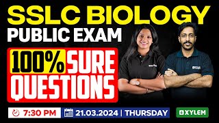 SSLC Public Exam  Biology  100 Sure Questions  Xylem SSLC [upl. by Drofyar196]