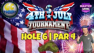 Master QR Hole 6  Par 4 EAGLE  4th of July Tournament Golf Clash Guide [upl. by Silirama]