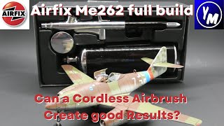 How to build and paint an Airfix Me262 with a Cordless Airbrush kit [upl. by Lhadnek]