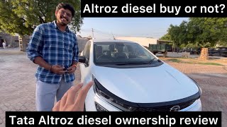 क्या 2023 में diesel गाड़ी लेना सही है  Tata altroz diesel ownership experience tata tataaltroz [upl. by Aihsenad]