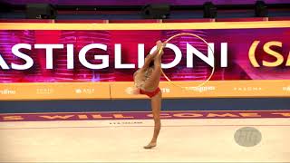 CASTIGLIONI Lucia SMR  2019 Rhythmic Worlds Baku AZE  Qualifications Hoop [upl. by Ynnav]