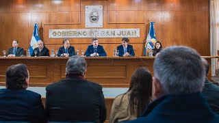 El gobernador Orrego presentó el Programa Provincial de Pavimentos Urbanos [upl. by Tadich]