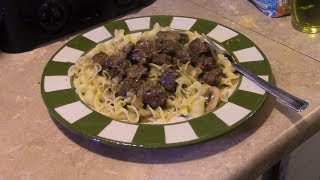 Pressure Cooker Steak Tips with Mushroom Gravy [upl. by Acinoryt305]