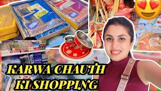 Karwa chauth ki shopping bhi kar li🛍️ vlog dailyvlog shopping karwachauth uttarakhand like yt [upl. by Miett950]