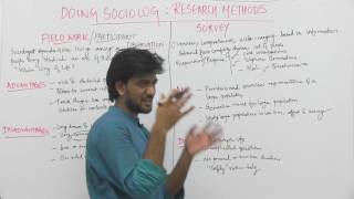 SociologyXIDoing Sociology Research MethodsPart3Field Work amp SurveySameer Sagar [upl. by Theta]