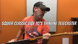 Squier Classic Vibe 70s Thinline Telecaster Demo [upl. by Aened322]