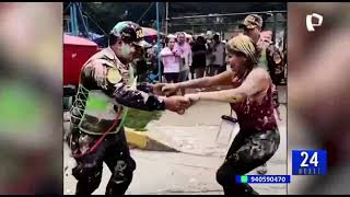 Cajamarca cientos de turistas celebran inicio de los carnavales [upl. by Eenafit]