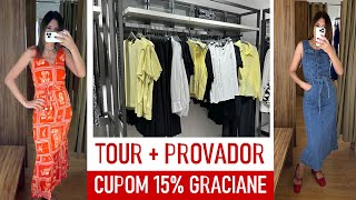 RENNER TOUR E PROVADOR CUPOM 20 GRACIANE E 25 EM VESTIDOS [upl. by Thor]