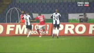 Marquinhos goal  CSKA Sofia vs Loko Plovdiv 10 20102011 [upl. by Enoid]