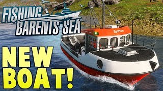 New Boat Net Fishing amp Employees  Commercial Fishing Simulator  Fishing Barents Sea Gameplay [upl. by Ardath517]