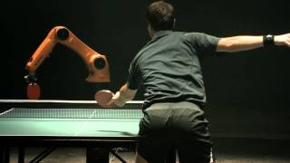 The Duel Timo Boll vs KUKA Robot [upl. by Nyrak]