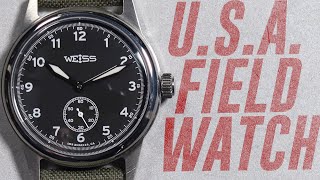 Weiss 38mm Standard Issue Field Watch Review  Walkthrough [upl. by Nodearb38]