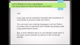 Linux Log Analysis [upl. by Daphie]