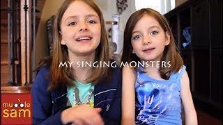 10 Year Old Sophia and 7 Year old Bella  My Singing Monsters All Island Songs on Mugglesam [upl. by Kirstin]