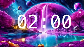 2 Minute Timer  Relaxing Music  Other Worlds Timer [upl. by Eleaffar]