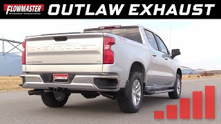 201920 GM SilveradoSierra 1500 53L  Outlaw Catback Exhaust 817854 [upl. by Kcajyllib]