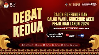 Debat Kedua Calon Gubernur Dan Calon Wakil Gubernur Aceh Pemilihan Tahun 2024 [upl. by Euh465]