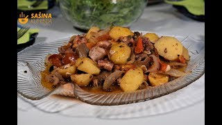 Hobotnica iz pećnice recept Oven Octopus Recipe  Sašina kuhinja [upl. by Donni512]