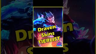 Draven Skins Tier List leagueoflegends draven tierlist worlds2024 gaming riotgames arcane [upl. by Yancy980]